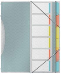 Elrendez, A4, 6 rszes, manyag, ESSELTE "ColourIce", ttetsz