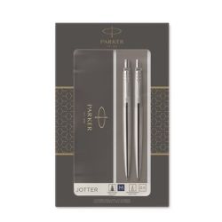 Golystoll s nyomsirn szett, dszdoboz, PARKER "Royal Jotter", rozsdamentes acl