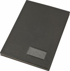 Alrknyv, A4, 20 rszes, karton, mbr hats bort, VICTORIA, fekete