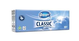 Papr zsebkend, 3 rteg, 10x10 db, OOOPS "Classic", sensitive
