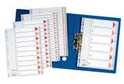  Regiszter, manyag, A4, 1-6, ESSELTE, szrke