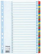 Regiszter, karton, A4, 1-31, ESSELTE 