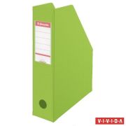  Iratpapucs, PVC/karton, 70 mm, összehajtható, ESSELTE, Vivida zöld
