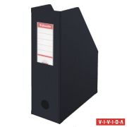  Iratpapucs, PVC/karton, 100 mm, sszehajthat, ESSELTE, Vivida fekete