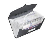  Harmonikatska, A4, PP, 12 rekeszes, ESSELTE 