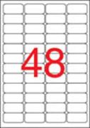  Etikett, 45,7x21,2 mm, biztonsgi, kerektett sark, APLI, 480 etikett/csomag