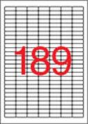  Etikett, univerzlis, 25,4x10 mm, kerektett sark, APLI, 3780 etikett/csomag