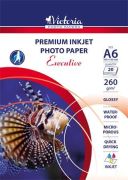  Fotpapr, tintasugaras, A6, 260 g, magasfny, VICTORIA 