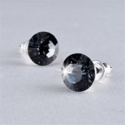  Flbeval, Black Diamond SWAROVSKI kristllyal, 8mm, ART CRYSTELLA