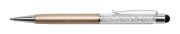  Golystoll, arany, fell fehr SWAROVSKI kristllyal tltve, rintvel, 14 cm, ART CRYSTELLA